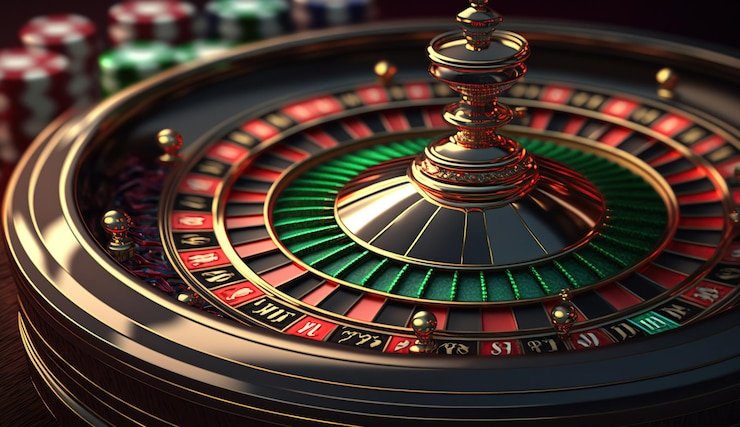 Meja permainan live dealer di studio joker slot dengan dealer profesional